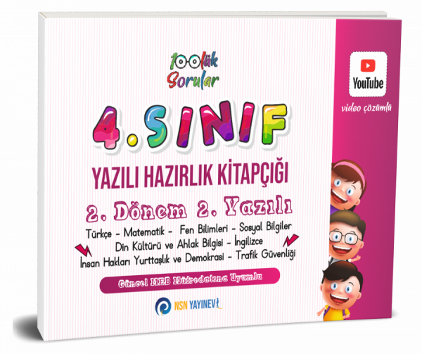 4. Sınıf Yazılı Hazırlık Kitapçığı 2. Dönem 2. Yazılı Yüzlük Sorular