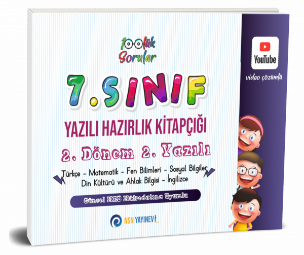 7. Sınıf Yazılı Hazırlık Kitapçığı 2. Dönem 2. Yazılı Yüzlük Sorular