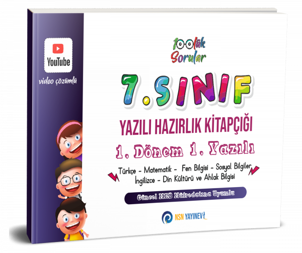 7. Sınıf Yazılı Hazırlık Kitapçığı 1. Dönem 1. Yazılı Yüzlük Sorular